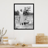 Poster Amérique africaine Femme avec tabac 1912 (Cuisine)