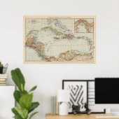 Poster Amérique centrale (Bureau à domicile)