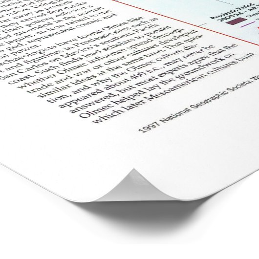 Poster " Amérique Centrale : 1997 Ancienne Mésoamérique 2 (Coin)