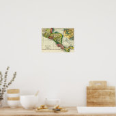 Poster Amérique centraleCarte panoramiqueAmérique central (Cuisine)