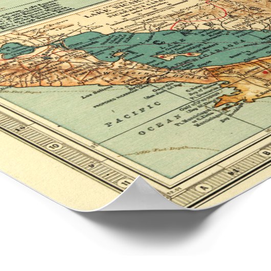 Poster Amérique centraleCarte panoramiqueAmérique central (Coin)