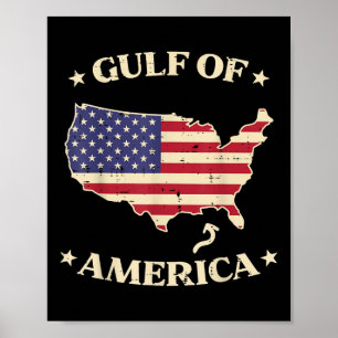 Poster Amérique du golfe d'Amérique États-Unis Carte amér