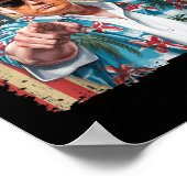 Poster Amérique du Golfe des États-Unis Salutation Trump  (Coin)