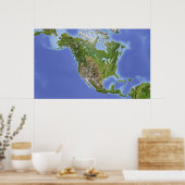 Poster Amérique du Nord (Cuisine)