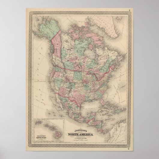 Poster Amérique du Nord 11 (Devant)