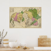 Poster Amérique du Nord, Asie (Cuisine)