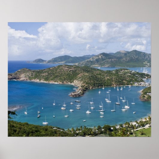 Poster Amérique du Nord, Caraïbes, Antigua. Anglais (Devant)
