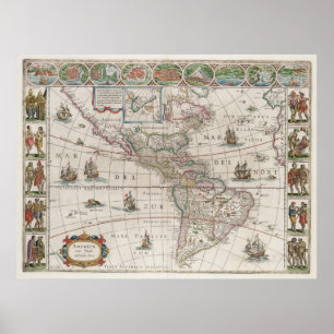 Poster Amérique du Nord et Amérique du Sud