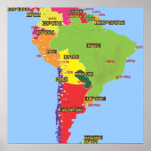 Poster Amérique du Sud (Devant)