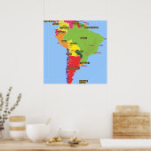 Poster Amérique du Sud (Cuisine)