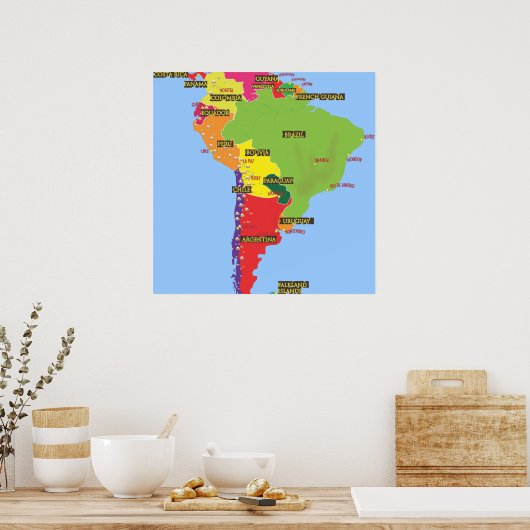 Poster Amérique du Sud (Cuisine)