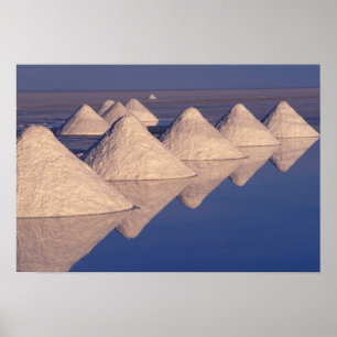 Poster Amérique du Sud, Bolivie. Salar de Uyuni