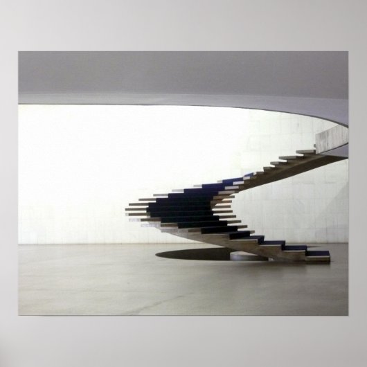 Poster Amérique du Sud, Brésil, Brasilia. Intérieur (Devant)