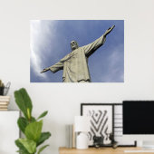 Poster Amérique du Sud, Brésil, Rio de Janeiro. Christ 2 (Bureau à domicile)