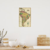 Poster Amérique du Sud en 1823 (Cuisine)