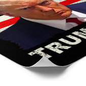 Poster Amérique Libérez Trump Mug Shot 2024 drapeau améri (Coin)