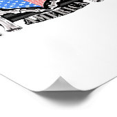 Poster Amérique Mains de squelette (Coin)