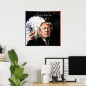 POSTER AMÉRIQUE PREMIER SLOGAN EAGLE DEUX (Bureau à domicile)