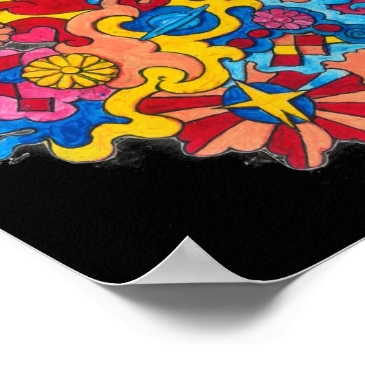 Poster Amérique psychédélique (Coin)