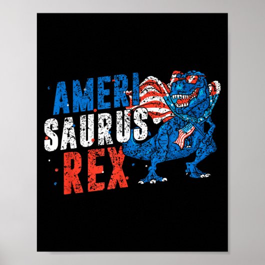 Poster Amerisaurus rex amérique États-Unis indépendance 4 (Devant)