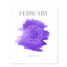 Amethyst Birthstone Février