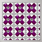 Poster Amethyst Diamond Art, violet (Devant)