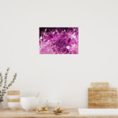 Poster Améthyst Gemstone Image Shiny and Sparkly (Cuisine)