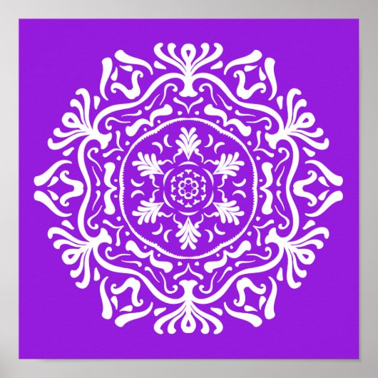 Poster Amethyst Mandala (Devant)