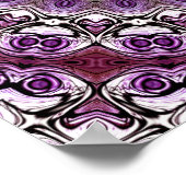 Poster Amethyst Pink Kaleidoscope Mandala Motif (Coin)