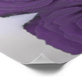 Poster Amethyst Purple Rose 15 Table Seating Chart (Coin)