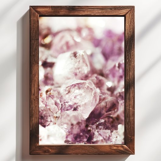 Poster Amethyst Quartz Crystal