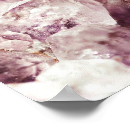 Poster Amethyst Quartz Crystal (Coin)