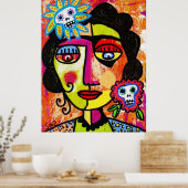 Poster Amethyst sucre coque Frida par SilberZweigArts (Cuisine)