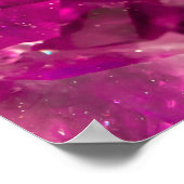 Poster Améthyste Cristal rose Texture sans Seamless. (Coin)