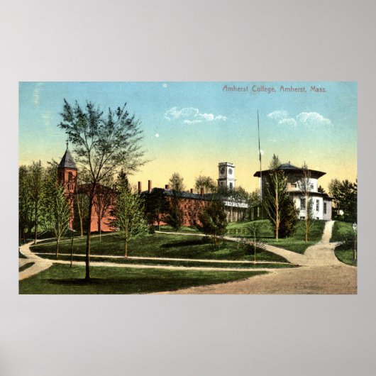 Poster Amherst College Repro Vintage 1912 (Devant)