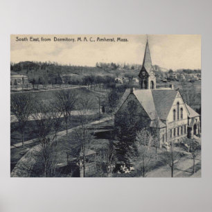 Poster Amherst MA, Massachusetts, c1910