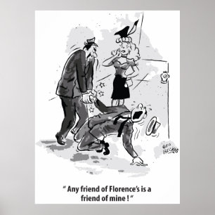 Poster Ami à moi, Triangle amoureux, Drôle Vintage