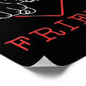 Poster Ami Cute Language Fierté Sourde Sensibilisation (Coin)