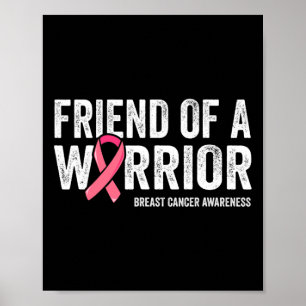 Poster Ami D'Un Guerrier Lutte Contre Le Cancer Du Sein S