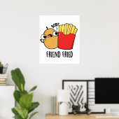 Poster Ami Friend Funny French Fries Pun (Bureau à domicile)