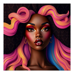 Poster Amies Sista sœurs sistas magie de fille noire sœur