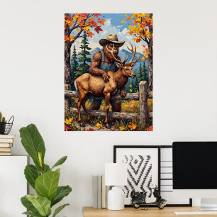 Poster Amis Automnaux : Bigfoot et le Wapiti