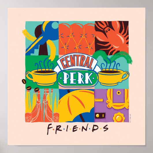 Poster AMIS™ | Central Perk Vibrant Graphic (Devant)