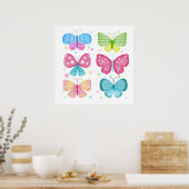 Poster Amis colorés de Flutter (Cuisine)