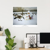 Poster Amis d'hiver (Bureau à domicile)