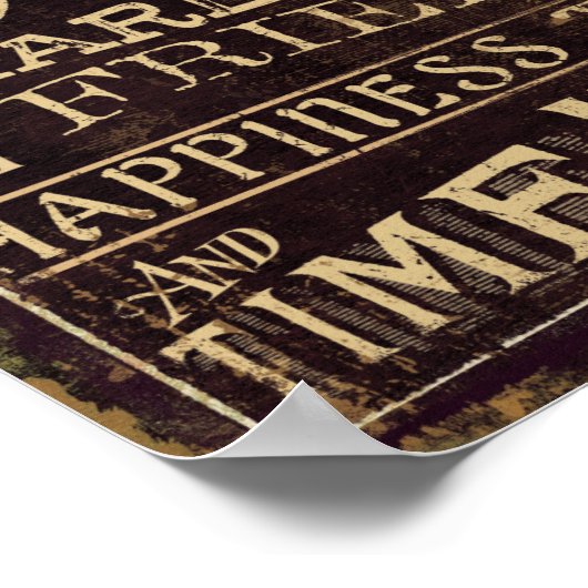 Poster Amis et café (Coin)