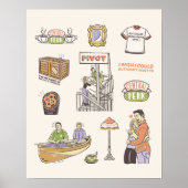 Poster AMIS™ | Icônes de dessin (Devant)