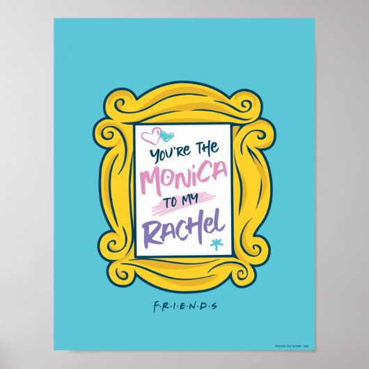 Poster Amis™ Peephole | Vous êtes la Monica à ma Rachel (Devant)