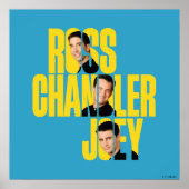 Poster AMIS™ | Ross, Chandler et Joey (Devant)