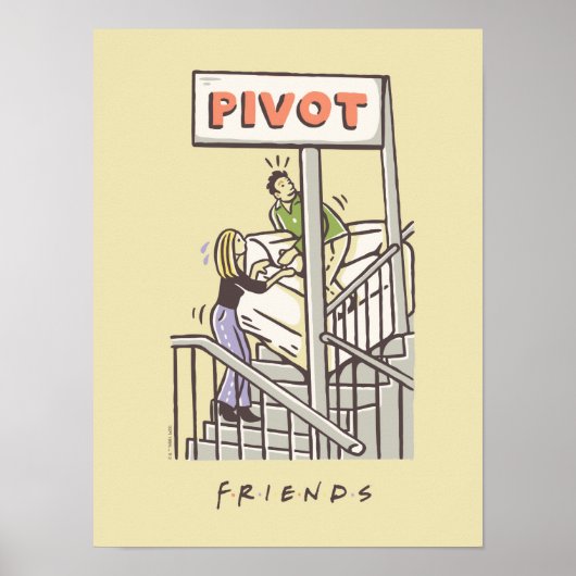 Poster AMIS™ | Ross et Rachel PIVOT (Devant)